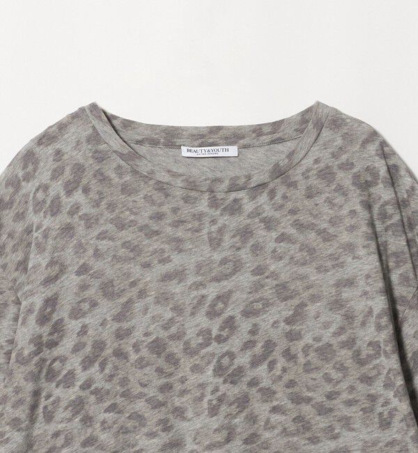 BEAUTY&YOUTH UNITED ARROWS「コットン レオパードロングスリーブ プルオーバー」|Tシャツ・カットソー|