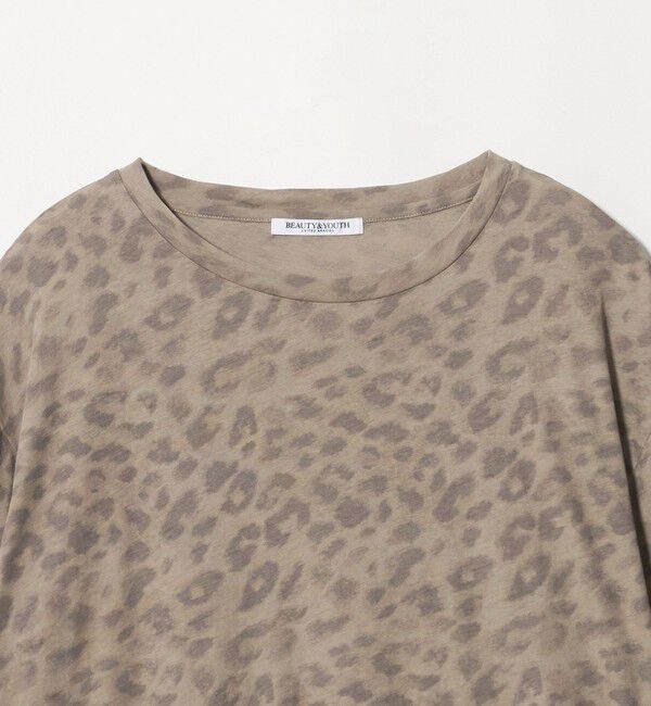 BEAUTY&YOUTH UNITED ARROWS「コットン レオパードロングスリーブ プルオーバー」|Tシャツ・カットソー|