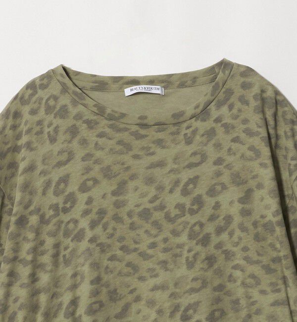 BEAUTY&YOUTH UNITED ARROWS「コットン レオパードロングスリーブ プルオーバー」|Tシャツ・カットソー|