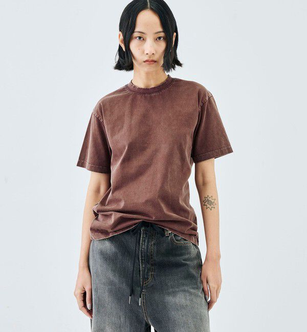 Edition「コットンガーメントダイ ショートスリーブプルオーバー」|Tシャツ・カットソー|