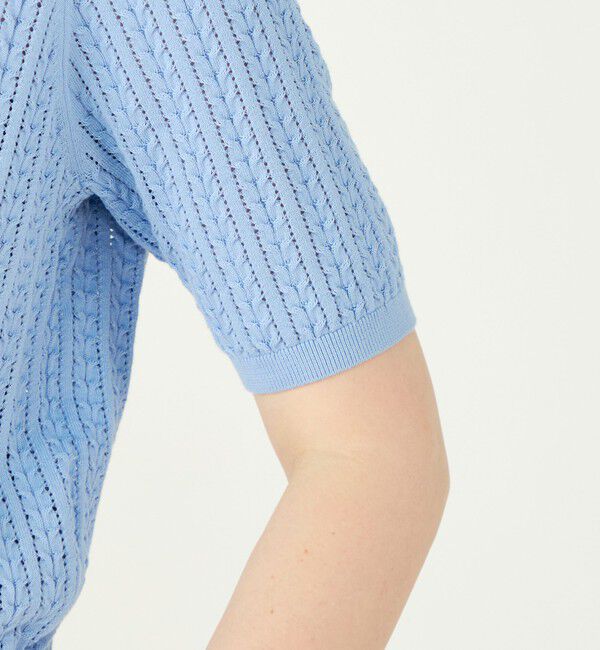 Ballsey「ミニケーブル ショートスリーブカーディガン」|カーディガン|