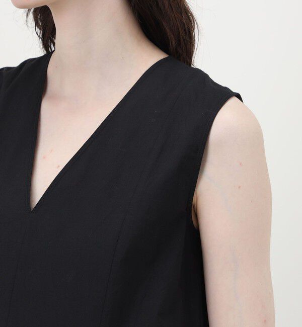 TOMORROWLAND BUYING WEAR「【別注】ne Quittez pas BLACK ORGANZA COMB ノースリーブ ロングワンピース」|ワンピース|