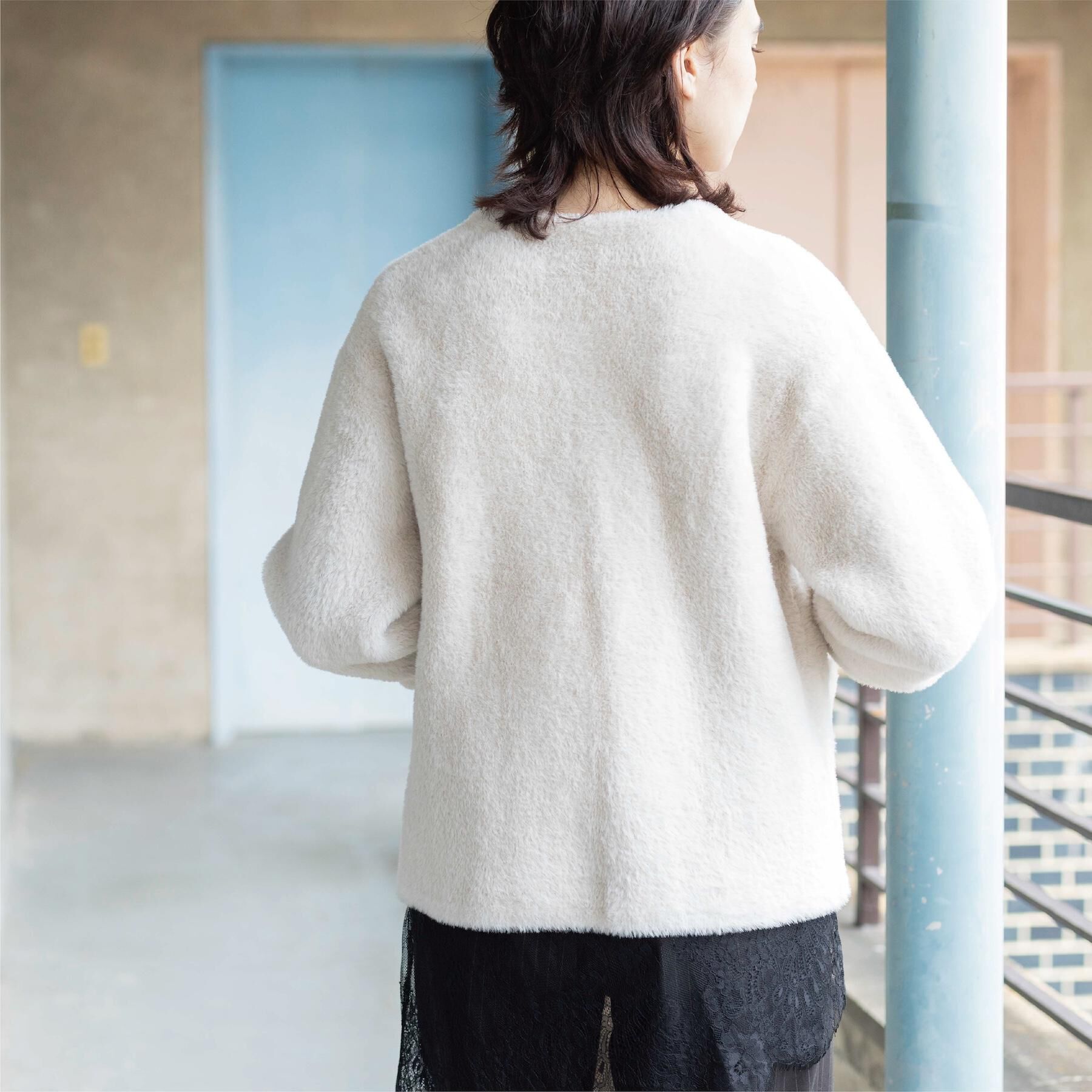 OPAQUE.CLIP「ダブルフェイスニットカーディガン」|カーディガン|