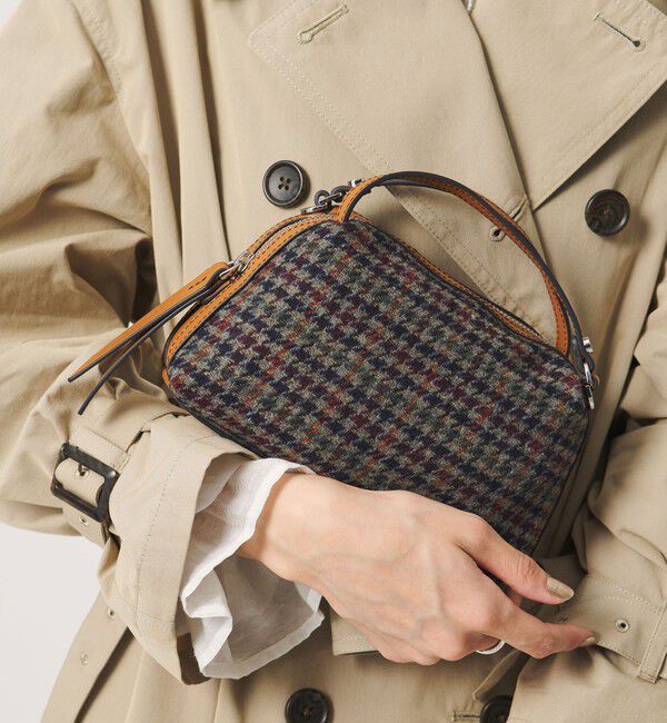 UNITED ARROWS「＜GIANNI CHIARINI＞ALIFA チェック S バッグ」|ショルダー・メッセンジャー|DK.GRAY