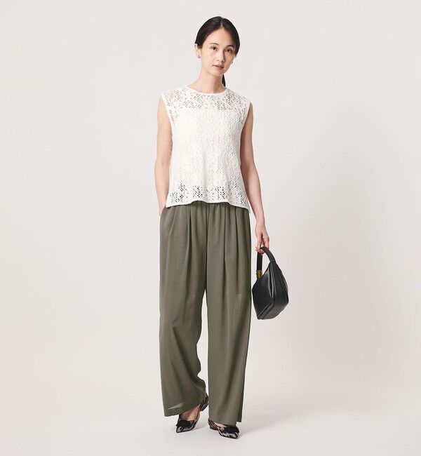 UNITED ARROWS「シアー ギャザー イージーパンツ」|その他|