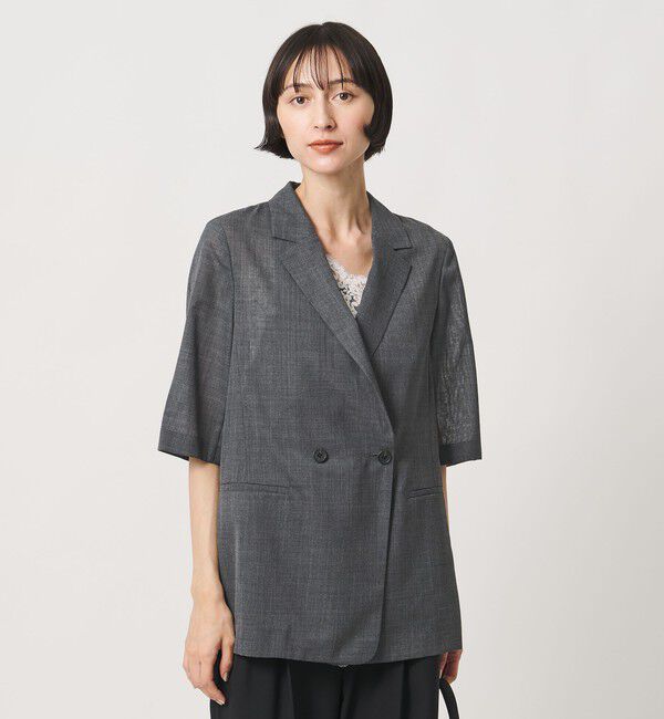UNITED ARROWS「シアー テーラードジャケット ‐ウォッシャブル‐」|テーラードジャケット|MD.GRAY