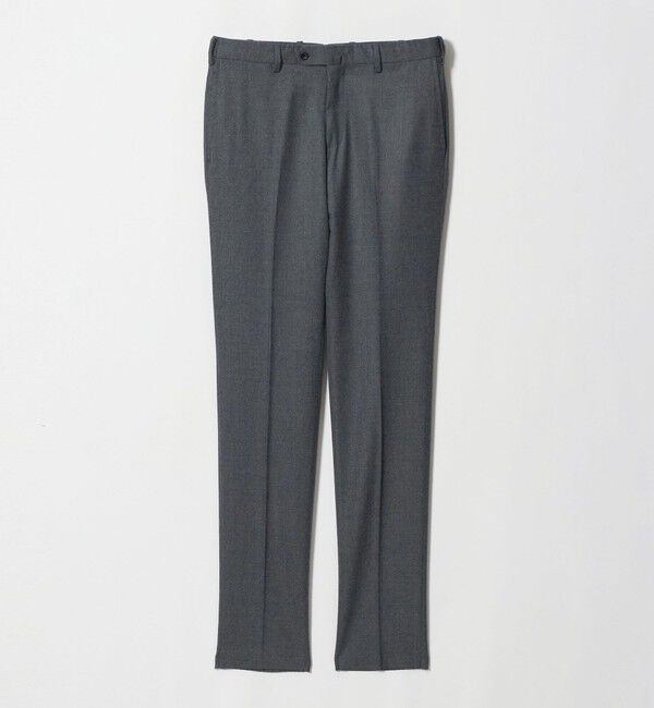 UNITED ARROWS「ライトサキソニー ノープリーツ テーパード スラックス ヨコストレッチ」|スラックス|