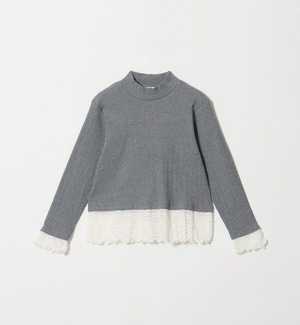 UNITED ARROWS green label relaxing「チュール レース コンビ プルオーバー / キッズ 140cm-160cm」|Tシャツ・カットソー|