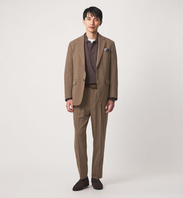 UNITED ARROWS green label relaxing「A+ リネンライク リラックス イージー 1プリーツ セットアップ パンツ スラックス -ストレッチ-」|スラックス|