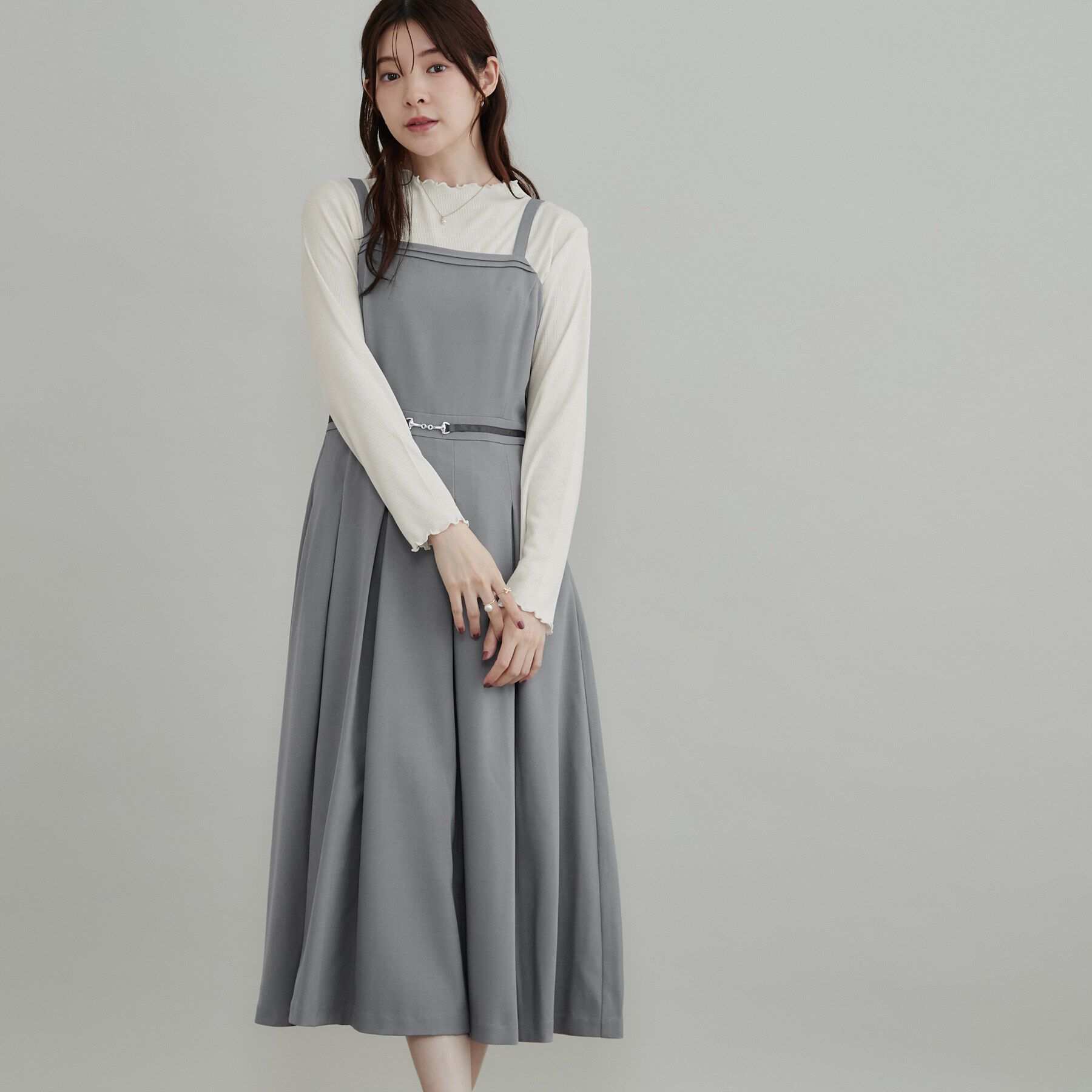 Couture broach「【一枚でも重ねても】メローフリル テレコトップス」|Tシャツ・カットソー|