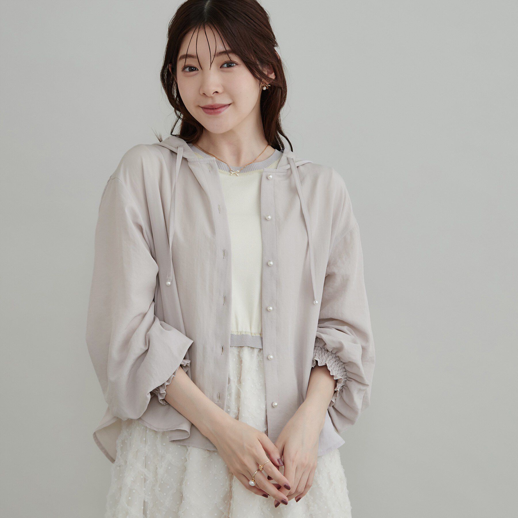 Couture broach「【大人可愛い】愛されフーディーシャツ」|シャツ・ブラウス|