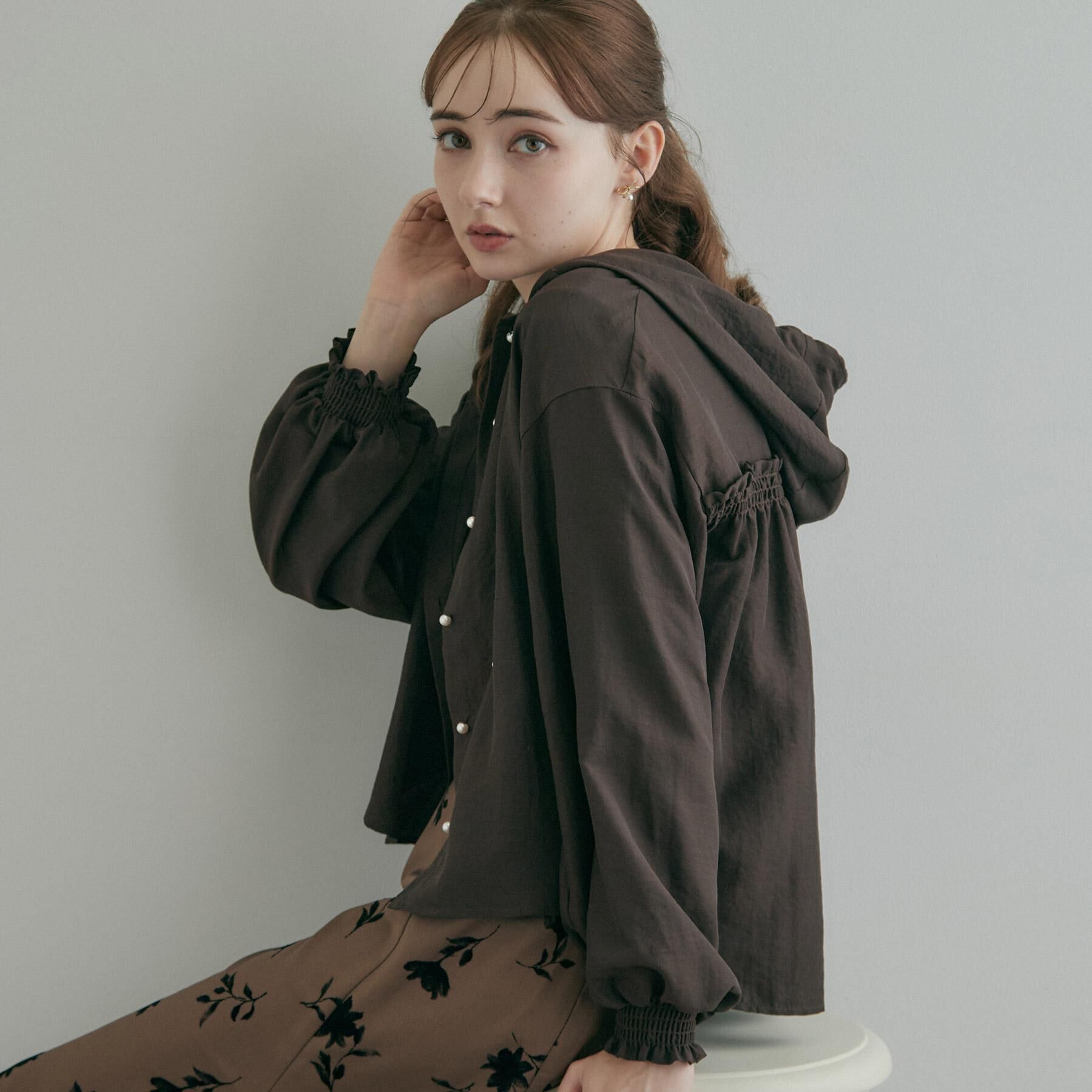 Couture broach「【大人可愛い】愛されフーディーシャツ」|シャツ・ブラウス|