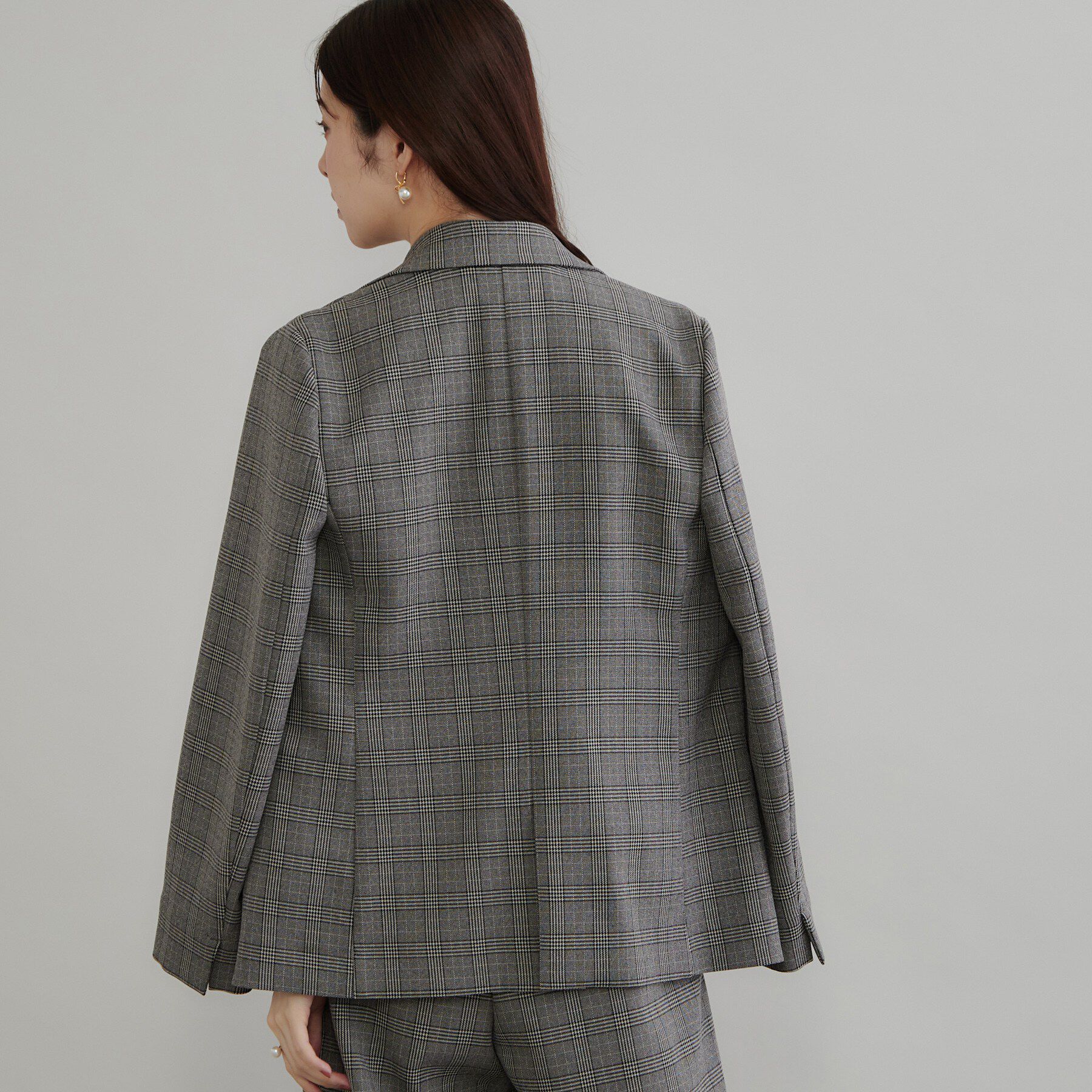 Couture broach「LANATECパール風釦テーラード」|テーラードジャケット|