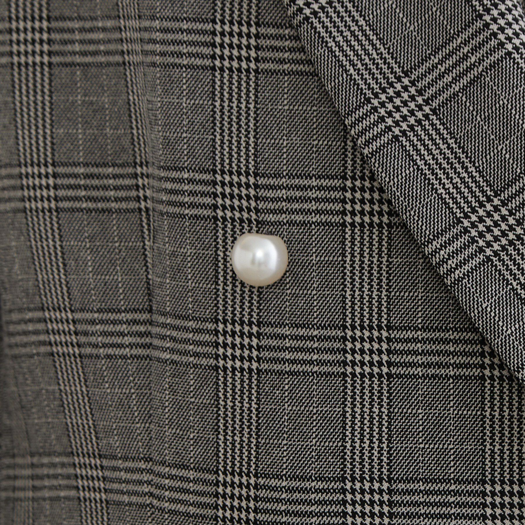 Couture broach「LANATECパール風釦テーラード」|テーラードジャケット|