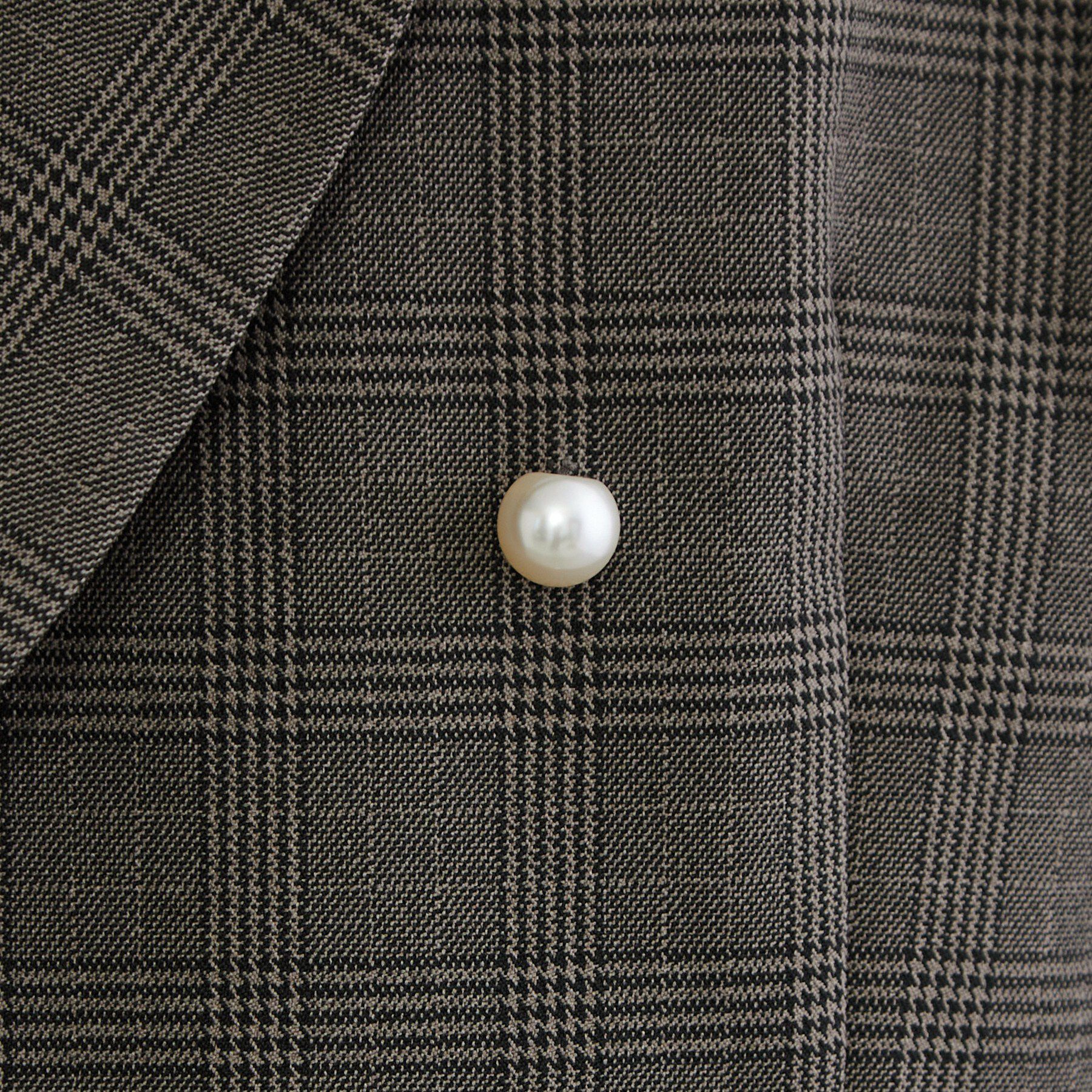 Couture broach「LANATECパール風釦テーラード」|テーラードジャケット|
