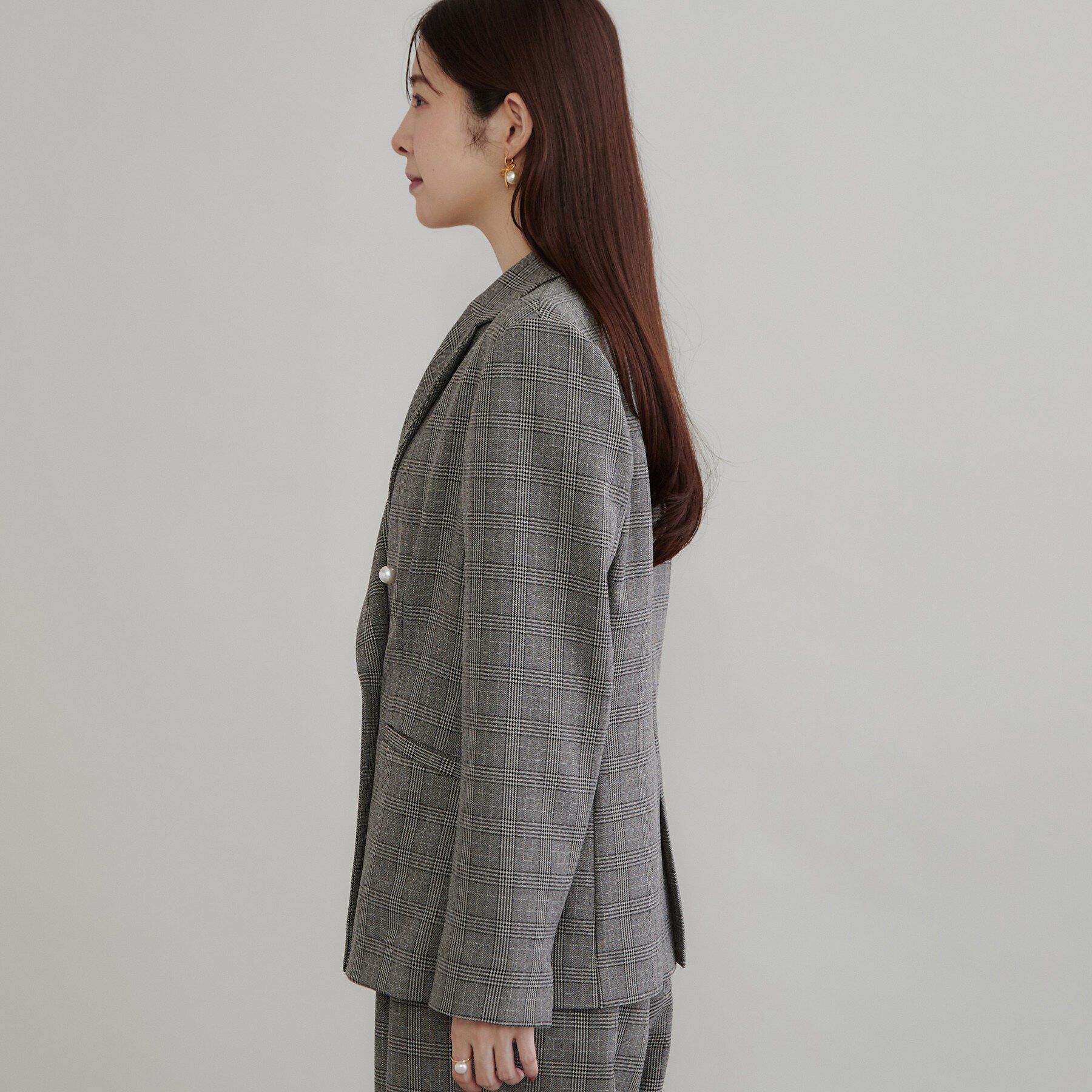 Couture broach「LANATECパール風釦テーラード」|テーラードジャケット|