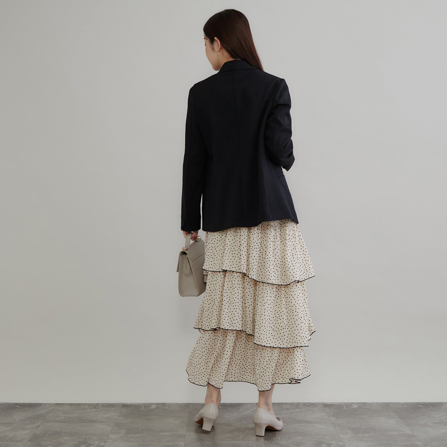 Couture broach「LANATECパール風釦テーラード」|テーラードジャケット|