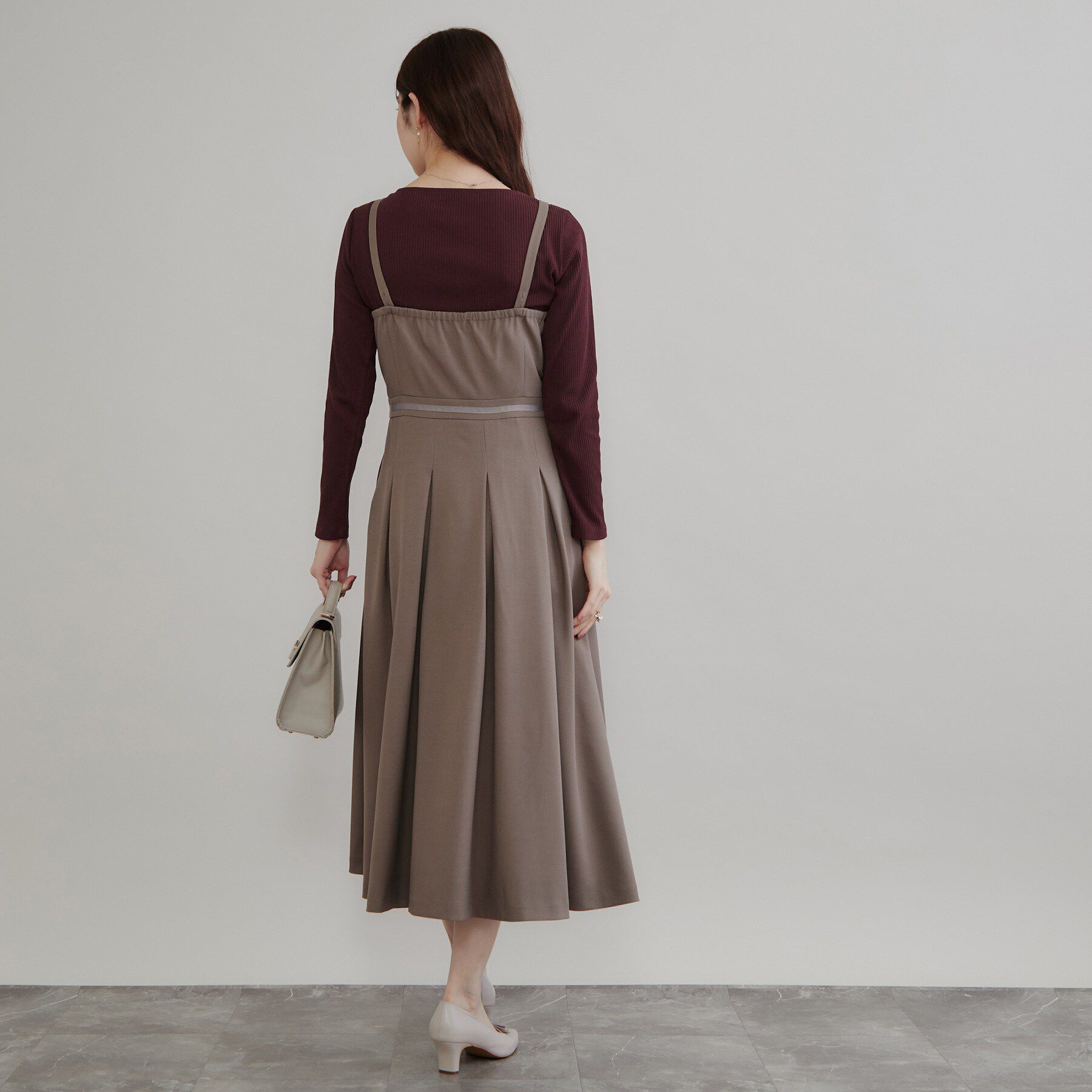 Couture broach「【デコルテ美しく】ハートネック テレコトップス」|Tシャツ・カットソー|