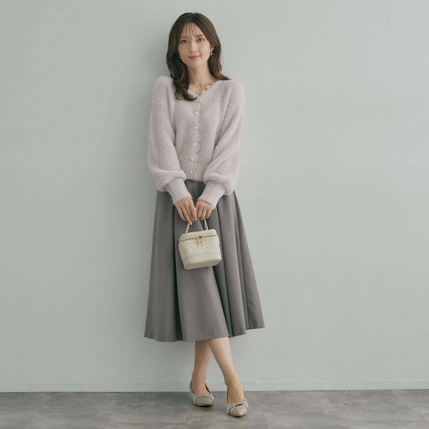 Couture broach「フェザーニットトップスカーディ」|カーディガン|