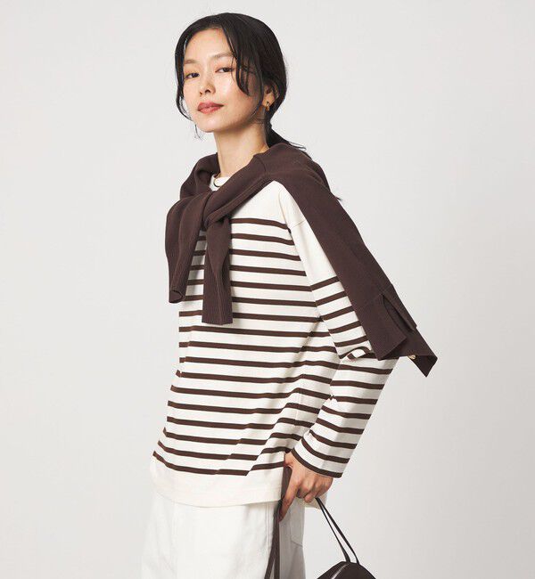 UNITED ARROWS green label relaxing「バスクボーダー ロングスリーブ プルオーバー カットソー」|Tシャツ・カットソー|