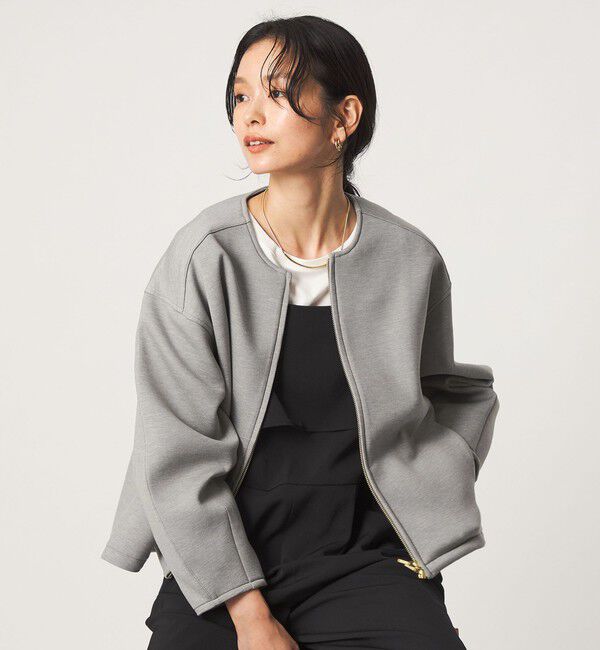 UNITED ARROWS green label relaxing「ダンボール ノーカラー ブルゾン」|ブルゾン・スタジャン|