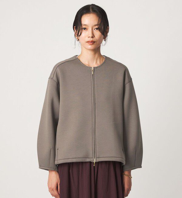 UNITED ARROWS green label relaxing「ダンボール ノーカラー ブルゾン」|ブルゾン・スタジャン|