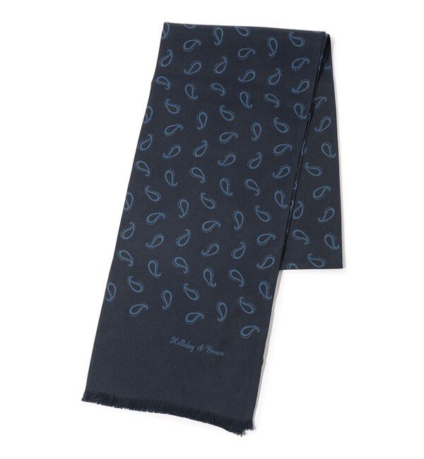 TOMORROWLAND GOODS「Holliday & Brown ペイズリー シルクスカーフ」|ストール|