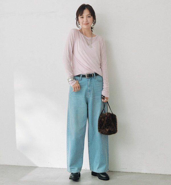  「シルクブレンドボートTee」|Tシャツ・カットソー|