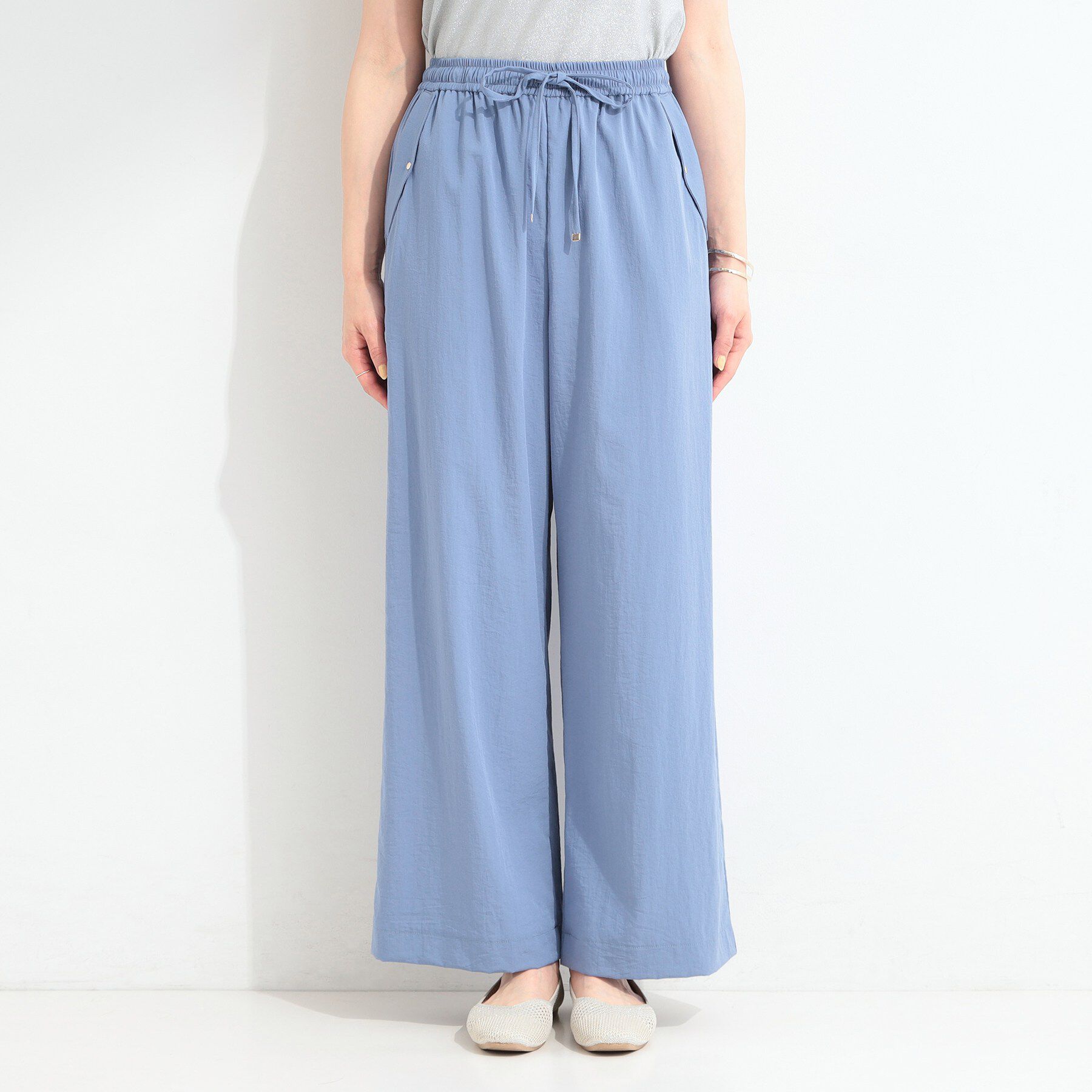 SHOO･LA･RUE「【高レビュー/S-LL/洗濯機可/セットアップ可】着丈選べる 軽凛(かろりん) フラップイージーパン」|その他|
