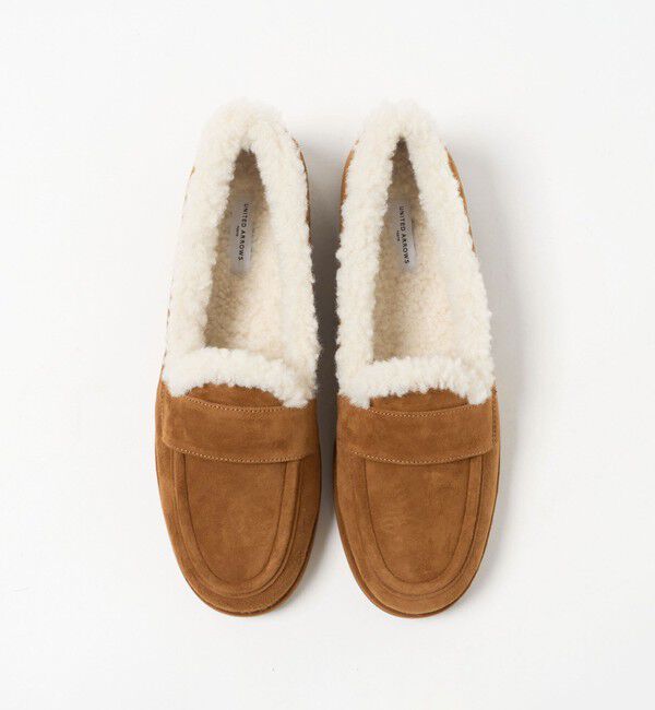 UNITED ARROWS「スエード ファーライク ローファー」|ローファー|