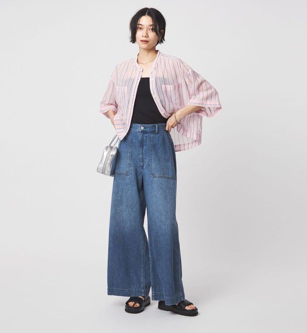 UNITED ARROWS green label relaxing「＜スタイリスト兵藤千尋さんコラボ＞ベイカー ライト デニム」|デニム|
