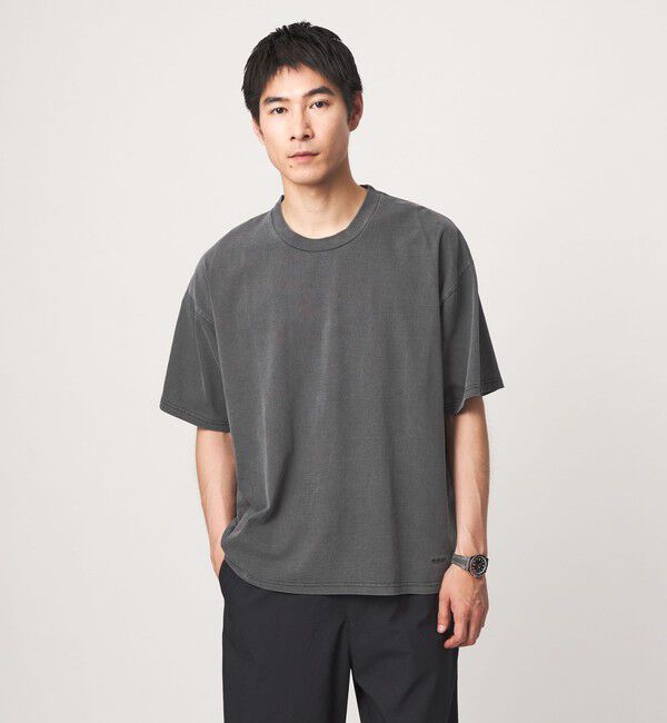 UNITED ARROWS green label relaxing「【別注】＜GOAT＞ピグメント 半袖 Tシャツ」|Tシャツ・カットソー|DK.GRAY