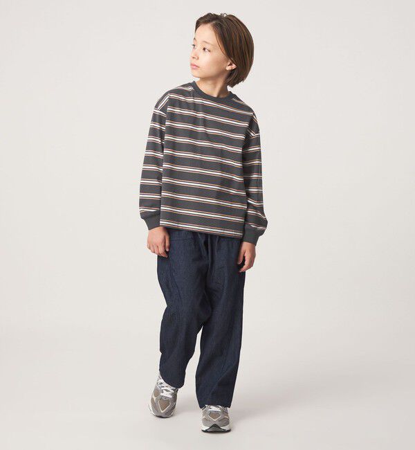 UNITED ARROWS green label relaxing「フトピッチ ボーダー ロングスリーブ Tシャツ / キッズ 100cm-160cm」|Tシャツ・カットソー|