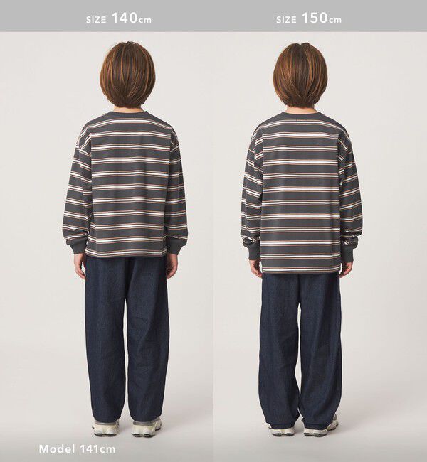 UNITED ARROWS green label relaxing「フトピッチ ボーダー ロングスリーブ Tシャツ / キッズ 100cm-160cm」|Tシャツ・カットソー|