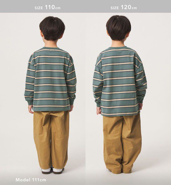 UNITED ARROWS green label relaxing「フトピッチ ボーダー ロングスリーブ Tシャツ / キッズ 100cm-160cm」|Tシャツ・カットソー|
