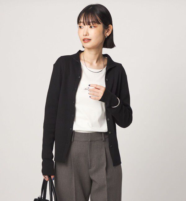 UNITED ARROWS green label relaxing「＜1_OF MINE＞2WAYネック ニット カーディガン マシンウォッシャブル」|カーディガン|