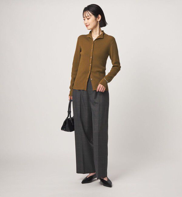 UNITED ARROWS green label relaxing「＜1_OF MINE＞2WAYネック ニット カーディガン マシンウォッシャブル」|カーディガン|
