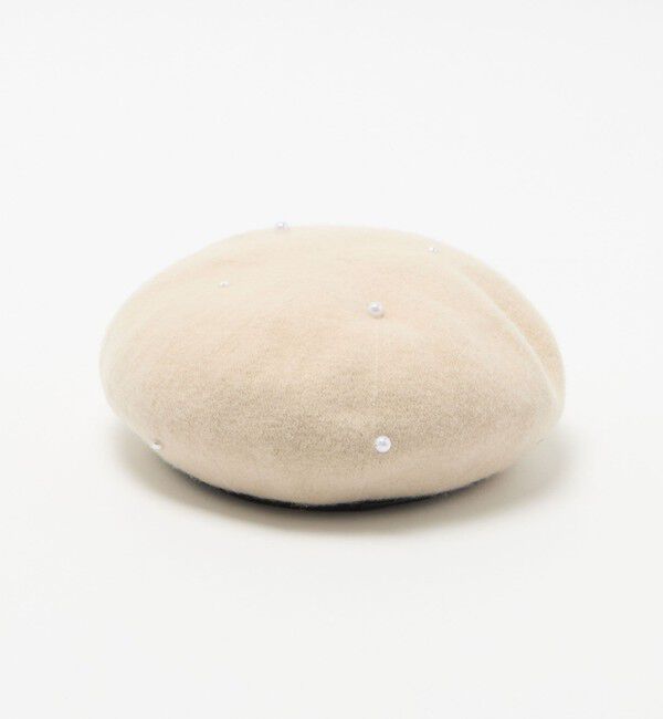 UNITED ARROWS green label relaxing「フェイク パール ハート ベレー帽 / キッズ」|キャップ・キャスケット|