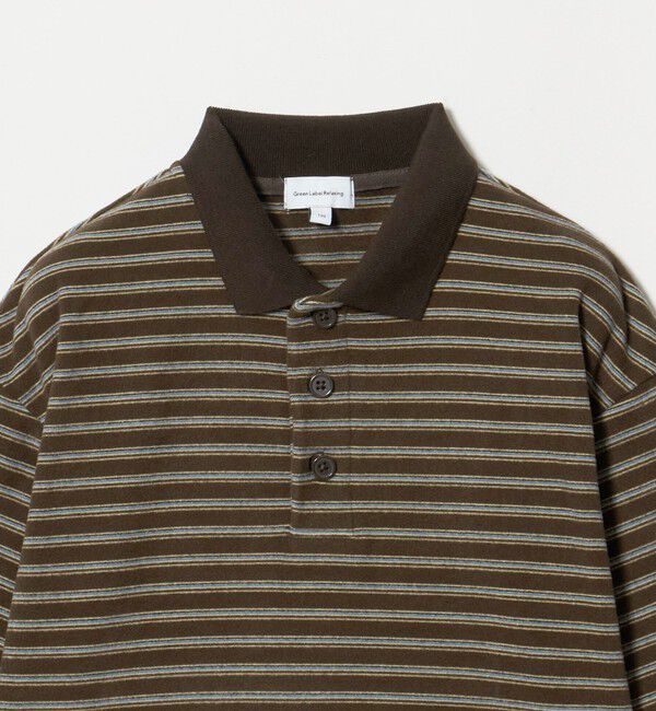 UNITED ARROWS green label relaxing「起毛フライス ボーダー 襟付き ロングスリーブ / キッズ 100cm-160cm」|Tシャツ・カットソー|