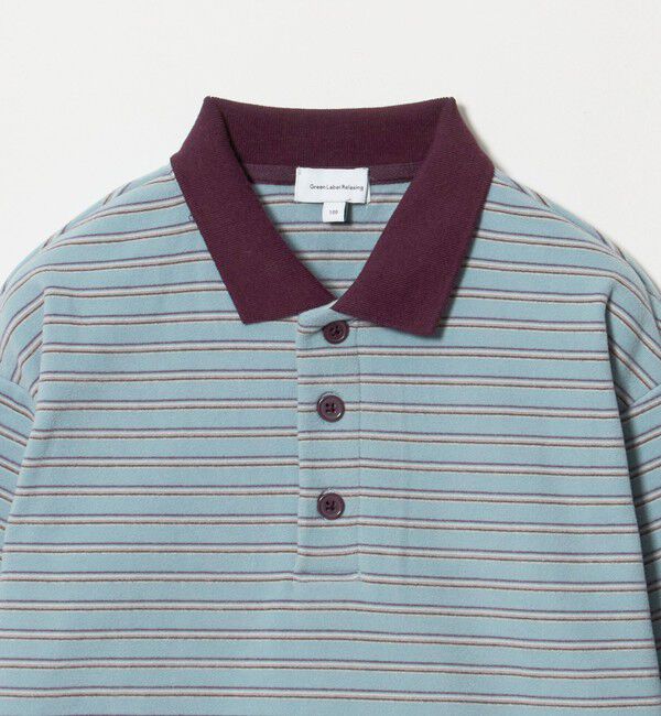 UNITED ARROWS green label relaxing「起毛フライス ボーダー 襟付き ロングスリーブ / キッズ 100cm-160cm」|Tシャツ・カットソー|