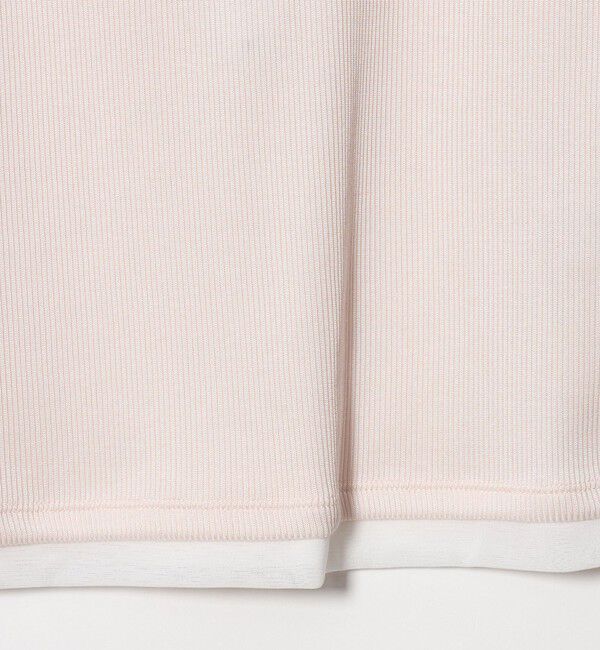 BEAUTY&YOUTH UNITED ARROWS「ポリエステルコットン テレコ チュール ドッキングプルオーバー」|Tシャツ・カットソー|