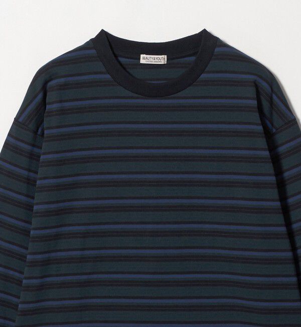 BEAUTY&YOUTH UNITED ARROWS「ラフィー マルチ ボーダー クルーネック カットソー」|Tシャツ・カットソー|