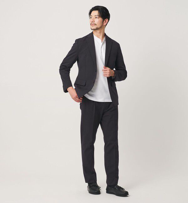 BEAUTY&YOUTH UNITED ARROWS「【WEB限定 WARDROBE SMART】ポリエステルカルゼジャージ  セットアップ/ジャケット＆イージーパンツ」|スーツ|