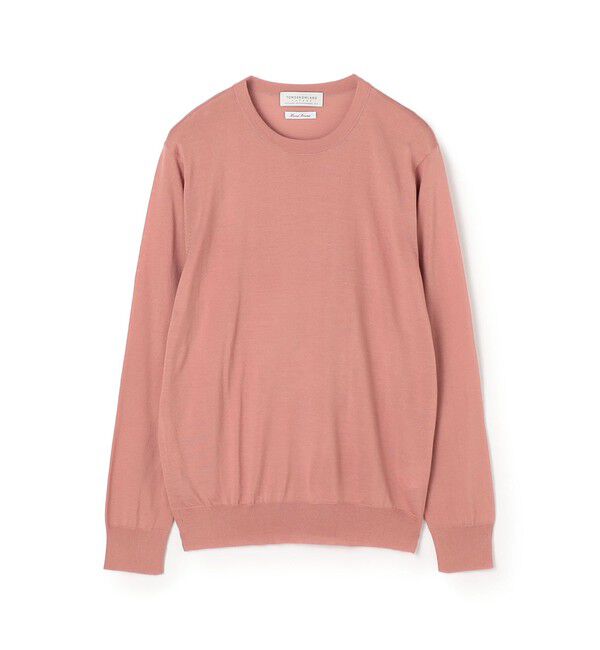 TOMORROWLAND MENS「TOMORROWLAND tricot スーパーファインメリノウール クルーネックニット S-WOOL」|ニット・セーター|33 ピンク