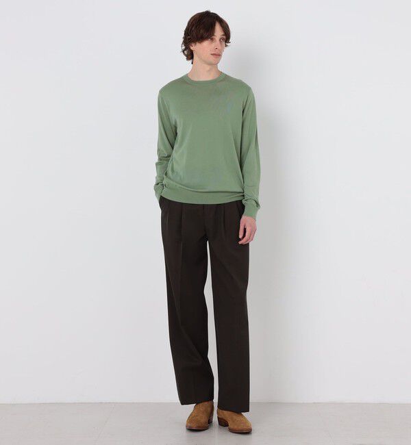 TOMORROWLAND MENS「TOMORROWLAND tricot スーパーファインメリノウール クルーネックニット S-WOOL」|ニット・セーター|