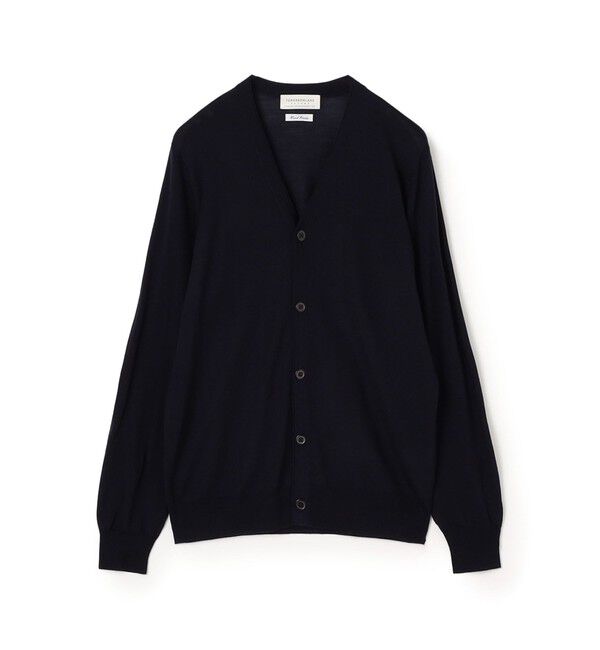 TOMORROWLAND MENS「TOMORROWLAND tricot スーパーファインメリノウール Vネックカーディガン S-WOOL」|カーディガン|69 ネイビー