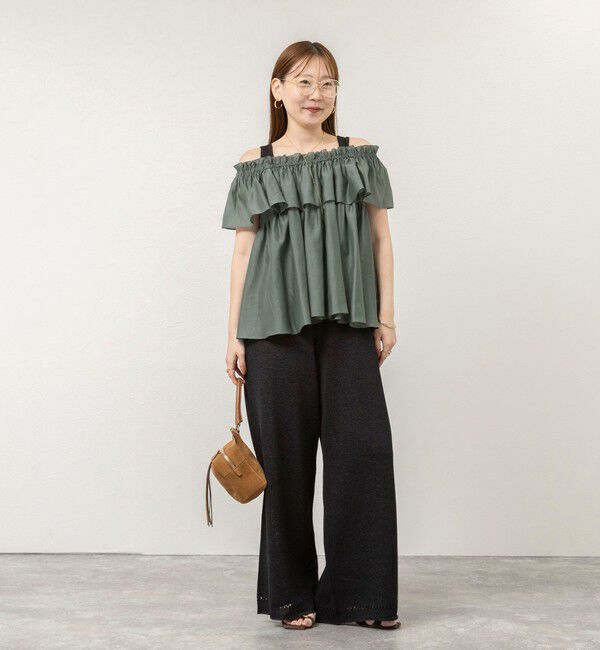 NOLLEY'S sophi「《セットアップ対応》【BECシリーズ】ウォッシャブルシアーローンオフショルブラウス」|シャツ・ブラウス|