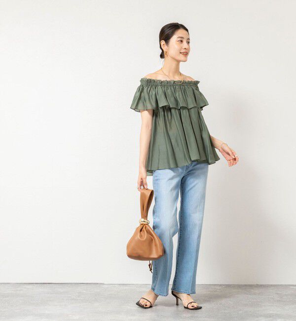 NOLLEY'S sophi「《セットアップ対応》【BECシリーズ】ウォッシャブルシアーローンオフショルブラウス」|シャツ・ブラウス|