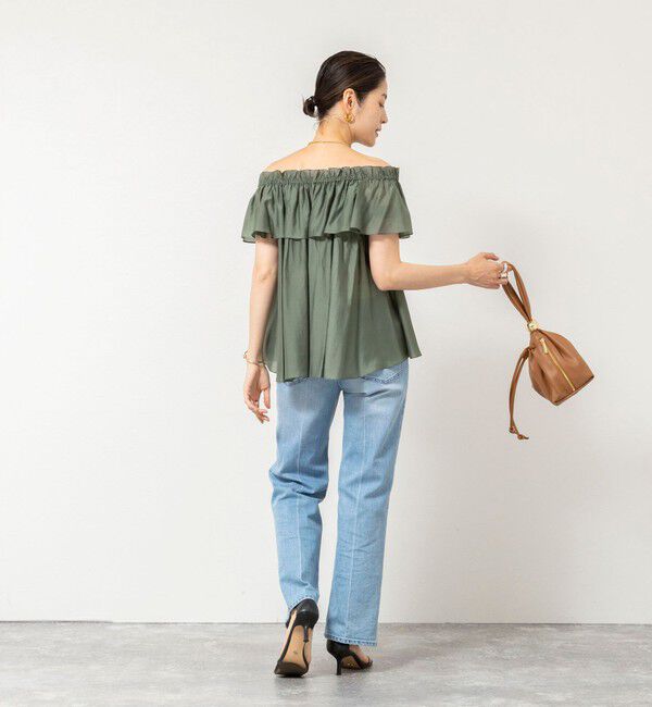 NOLLEY'S sophi「《セットアップ対応》【BECシリーズ】ウォッシャブルシアーローンオフショルブラウス」|シャツ・ブラウス|