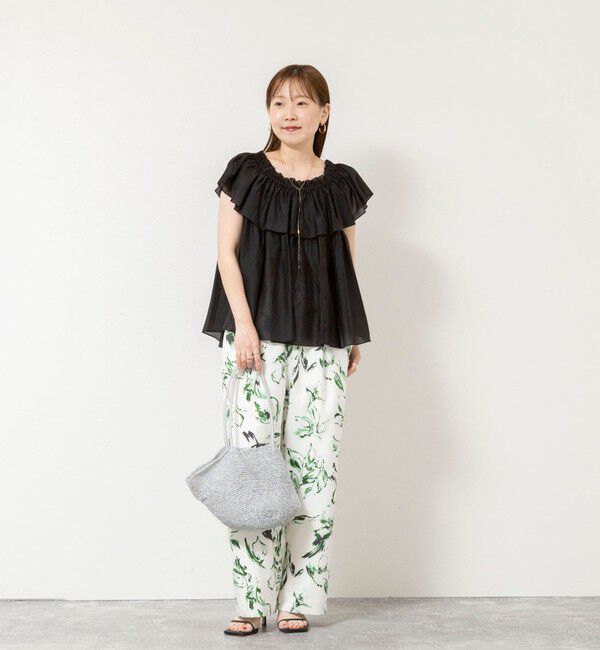 NOLLEY'S sophi「《セットアップ対応》【BECシリーズ】ウォッシャブルシアーローンオフショルブラウス」|シャツ・ブラウス|